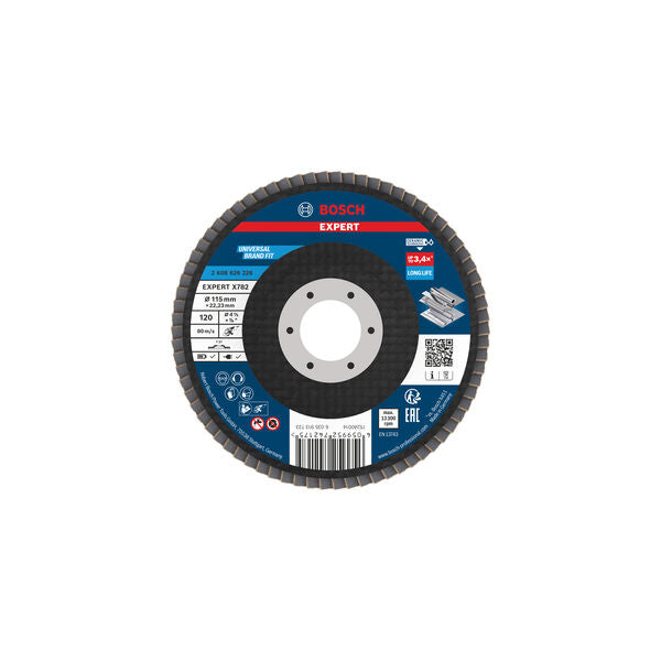 Produktbild von Fächerschleifscheibe 115 mm K120 EXPERT X782 gerade GF T27