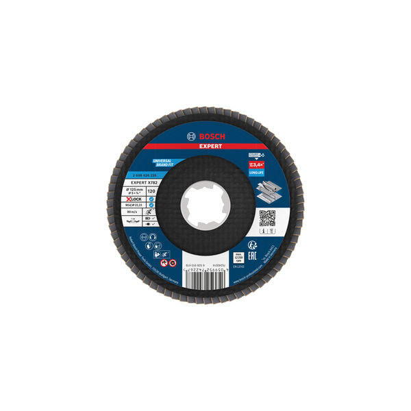 Produktbild von Fächerschleifscheibe 125 mm K120 EXPERT X782 gewinkelt X-Lock GF T29