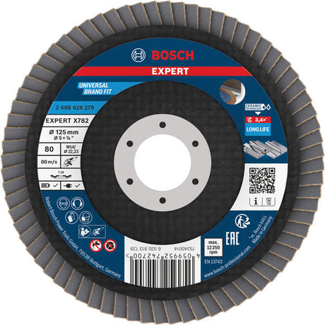 Produktbild von Fächerschleifscheibe 125 mm K80 EXPERT X782 gewinkelt FlexLam T29