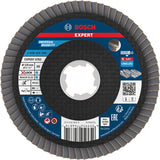 Produktbild von Fächerschleifscheibe 125 mm K60 EXPERT X782 gewinkelt Flex X-Lock T29