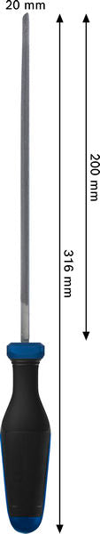 Halbrundfeile 200 mm (8")