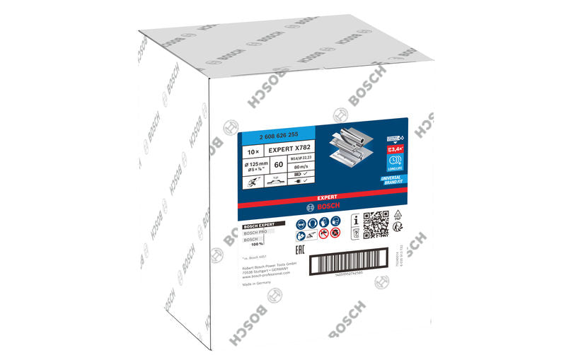 Fächerschleifscheibe 125 mm K60 EXPERT X782 gerade T27