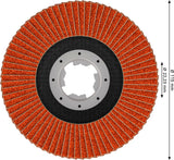 Fächerschleifscheibe 115 mm K80 EXPERT X782 gewinkelt trimmbar X-Lock T29