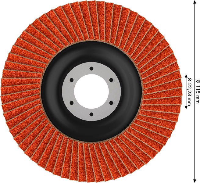 Fächerschleifscheibe 115 mm K60 EXPERT X782 gerade T27