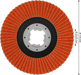 Fächerschleifscheibe 115 mm K60 EXPERT X782 gewinkelt trimmbar X-Lock T29