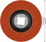 Fächerschleifscheibe 125 mm K80 EXPERT X782 gerade X-Lock T27