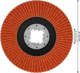 Fächerschleifscheibe 125 mm K80 EXPERT X782 gewinkelt X-Lock trimmbar T29