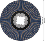 Fächerschleifscheibe 115 mm K60 PRO X571 gewinkelt X-Lock T29