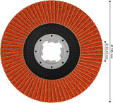 Fächerschleifscheibe 125 mm K80 EXPERT X782 gewinkelt X-Lock GF T29