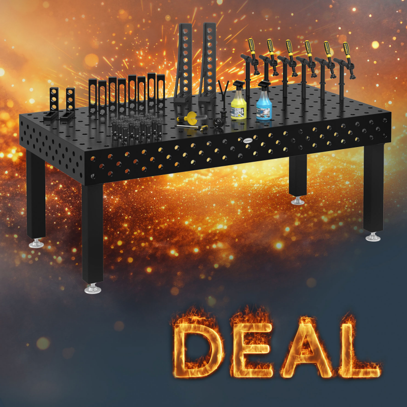 Produktbild von Siegmund Siegmund 28 Sonderaktion Schweißtisch Retro 2000x1000x200 inkl. Zubehör 280125.P 4262500757419