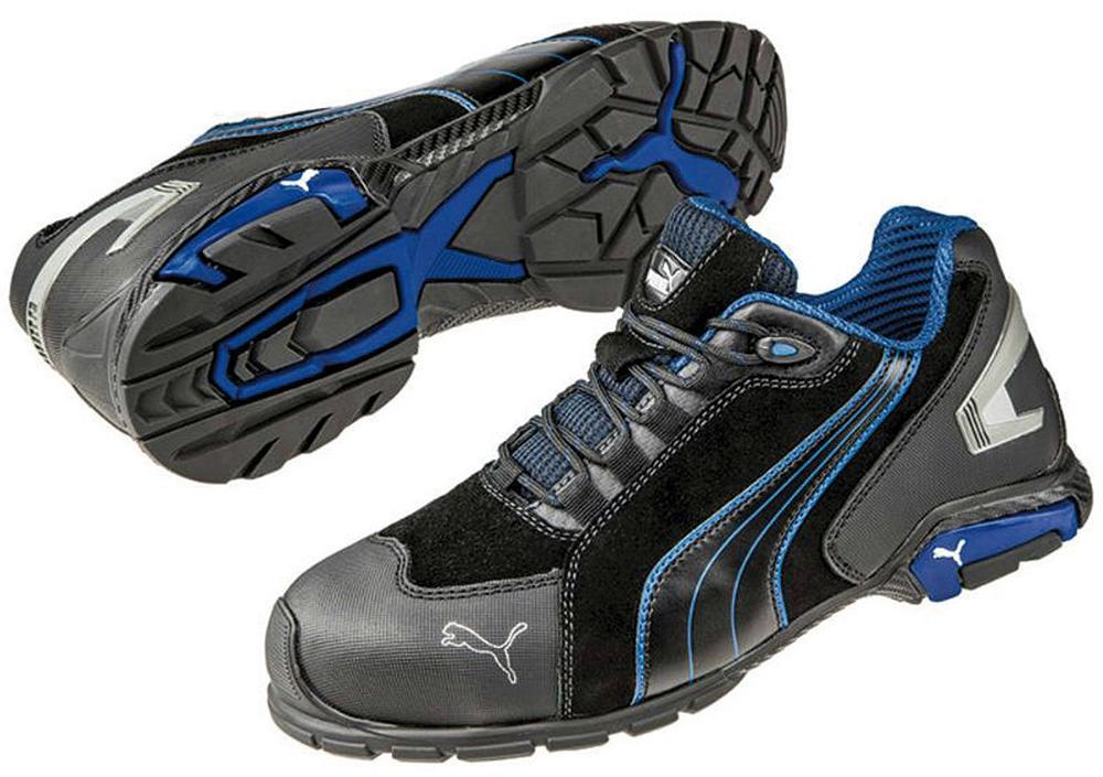 Halbschuh 642750 S3 SRC schwarz/blau Gr. 45 Puma 