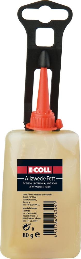 Produktbild von E-COLL Allzweckfett 80g Flasche (10 Stück) 4270602530 4317784243490