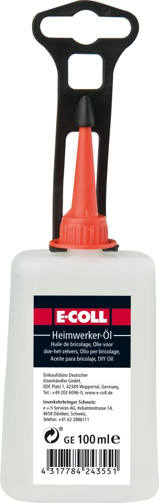 Produktbild von E-COLL Heimwerkeröl 100ml Flasche (10 Stück) 4270602510 4317784243551