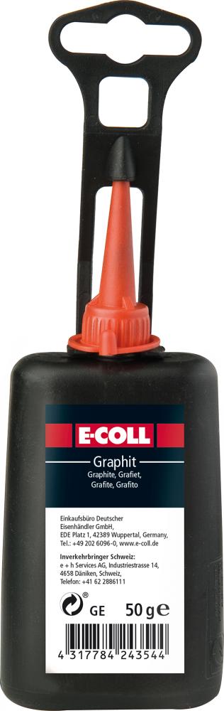 Produktbild von E-COLL Graphit 50g Flasche (10 Stück) 4270602570 4317784243544