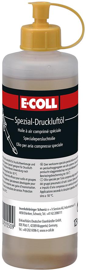 Spezial-Druckluftöl 125ml Flasche E-COLL 