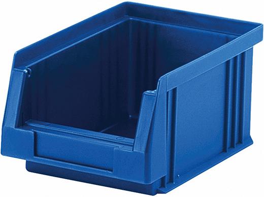 Produktbild von LA-KA-PE Sichtlagerkasten PLK 4 B105xT164xH75 mm blau 01850 02 02 4031022005786