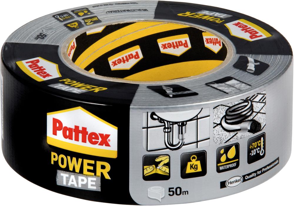 Pattex Power Tape 50mm x 25m, silber Henkel  