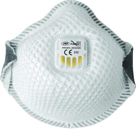Produktbild von JSP Feinstaubmaske Flexinet 822 FFP2 V Größe M/L (10 Stück) BER122-201-A00 5038428276160