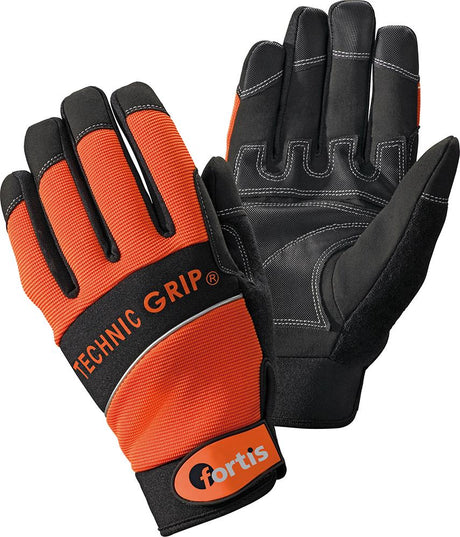 Produktbild von FORTIS Handschuhe Technic Grip + Größe 10 orange/schwarz 4271828153 4317784785365