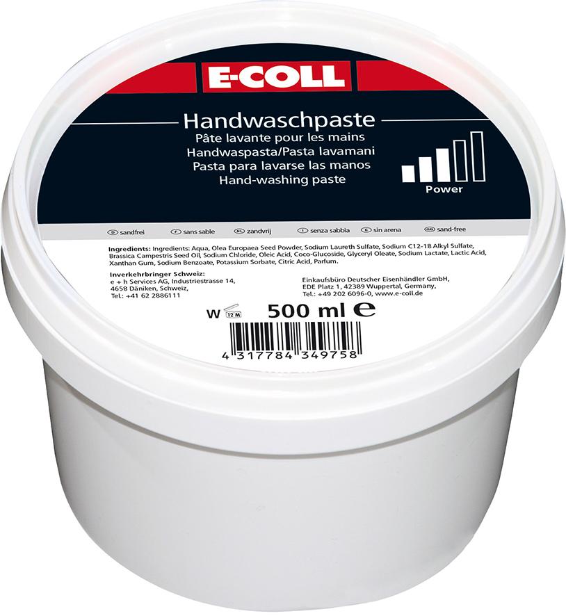 Produktbild von E-COLL Handwaschpaste 500ml Dose (18 Dosen) 4270602911 4317784349758