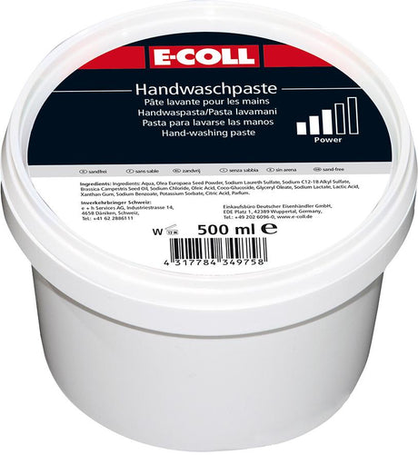 Produktbild von E-COLL Handwaschpaste 500ml Dose (18 Dosen) 4270602911 4317784349758