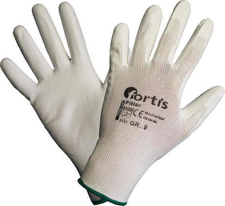 Produktbild von FORTIS Handschuhe Fitter PU/Nylon weiß Größe 7 (12 Paar) 4271824070 4317784794084