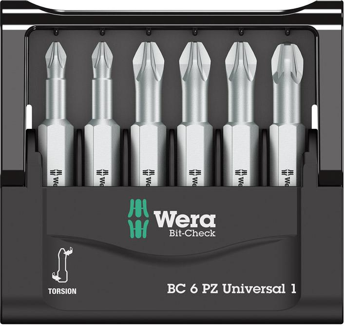 Bit-Satz Bit-Check 6 PZ Universal 1 Wera 