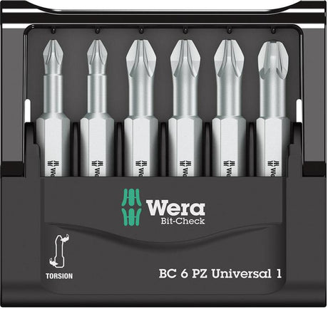 Produktbild von Wera Bit-Satz Bit-Check 6 PZ Universal 1 5056471001 4013288156105