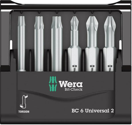 Produktbild von Wera Bit-Satz Bit-Check 6 Universal 2 5056473001 4013288156136