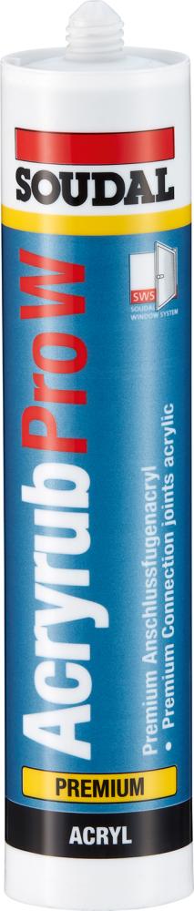 Produktbild von SOUDAL Acryrub pro W 310ml grau (15 Stück) 127415 5411183127449