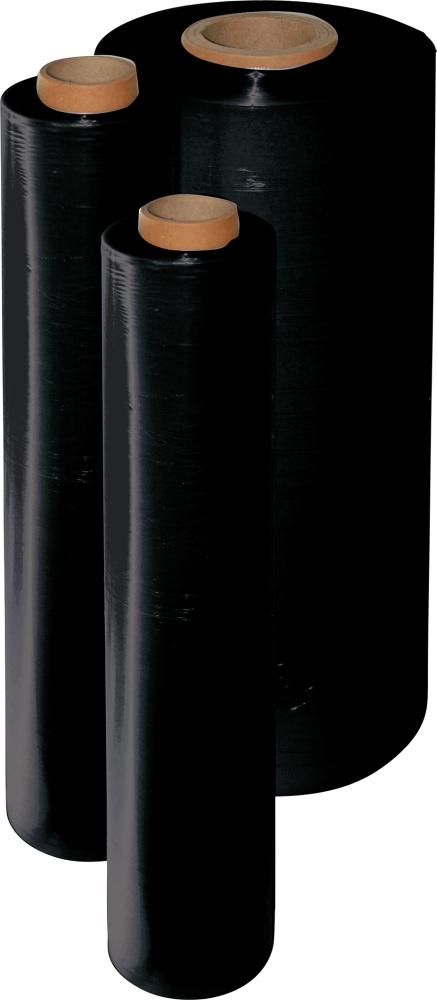 Produktbild von EDE Stretchfolie schwarz 23 my 500mm breit 300m lang (6 Rollen) 8051023 4053569813501