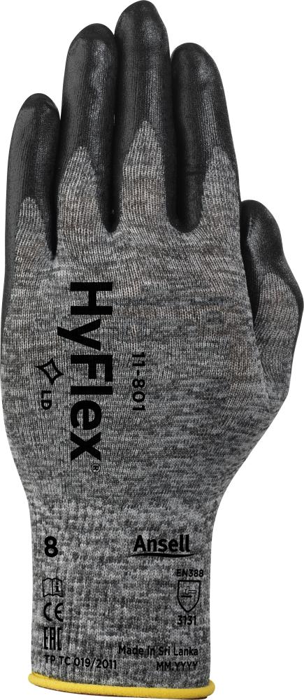 Produktbild von Ansell Handschuhe HyFlex 11-801 Größe 10 (12 Paar) 11-801/10 76490491802