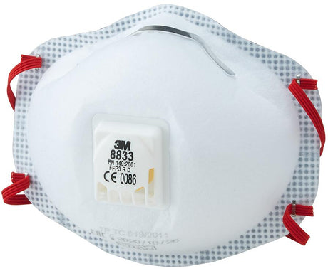 Produktbild von 3M Atemschutzmaske 8833 FFP3 R D (10 Stück) 7100057145 4046719975747