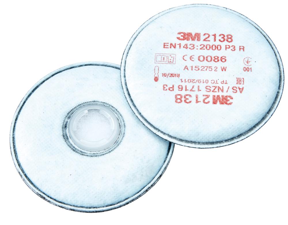 Produktbild von 3M Ersatzfilter 2138 P3R mit Aktivkohle (20 Stück) 7000029735 51131529076