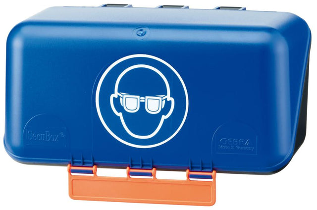 Aufb.Box SECU Mini Standa rd, f. Augenschutz, blau  