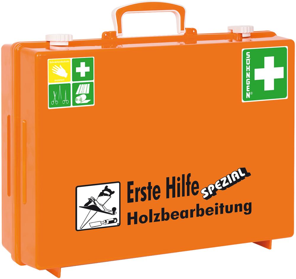 Produktbild von Söhngen Erste-Hilfe-Koffer MT-CD Holzbearbeitung, orange 4272116409 4250108800316