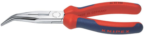 Produktbild von KNIPEX Storchschnabelzange verchromt gebogen mit Mehrkomponenten-Griff 200mm 26 25 200 4003773035039