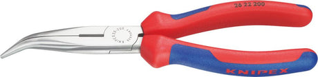 Produktbild von KNIPEX Storchschnabelzange poliert gebogen mit Mehrkomponenten-Griff 200mm 26 22 200 4003773023135