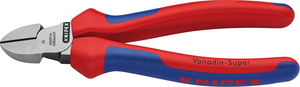 Seitenschneider poliert mit Mehrkomponenten-Griffen 125mm KNIPEX