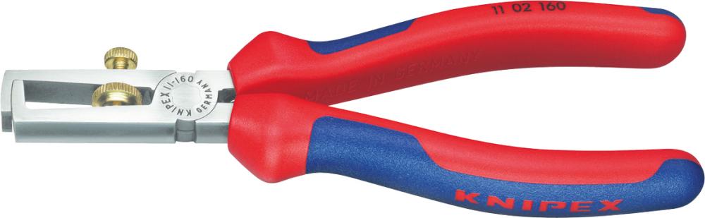 Abisolierzange poliert mit Mehrkomponenten-Griffen 160mm qmm KNIPEX