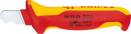 Produktbild von KNIPEX Kabelmesser VDE gebogen mm 98 53 03 4003773026549