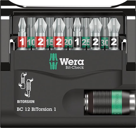 Produktbild von Wera Bit-Satz Bit-Check 12 BiTorsion 1 5057420001 4013288179869