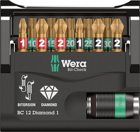 Produktbild von Wera Bit-Satz Bit-Check 12 Diamond 1 5057421001 4013288180025