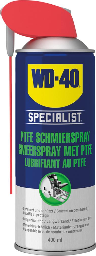 Produktbild von WD-40 PTFE-Schmierspray 400ml Smart Straw Specialist (12 Stück) 49396/25NBA 5032227005488