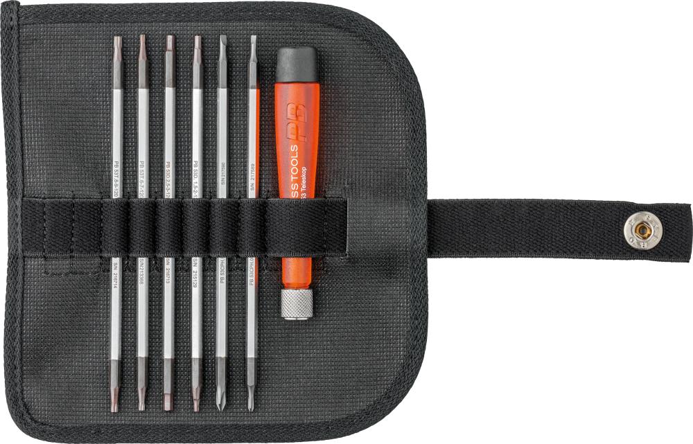 Elektronik- Wechselklingen-Satz 7-teilig in Rolltasche PB Swiss Tools