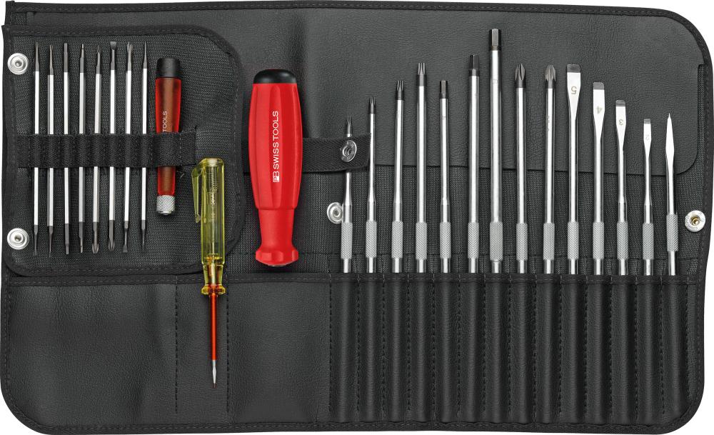 Wechselklingen-Satz 25-teilig in Rolltasche PB Swiss Tools 