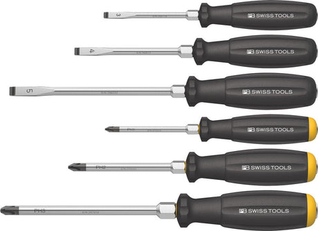 Produktbild von Swiss Tools Schraubendreher-Satz 6-teilig Schlitz/PH Schlagkappe PB 8249.DN 7610733286461