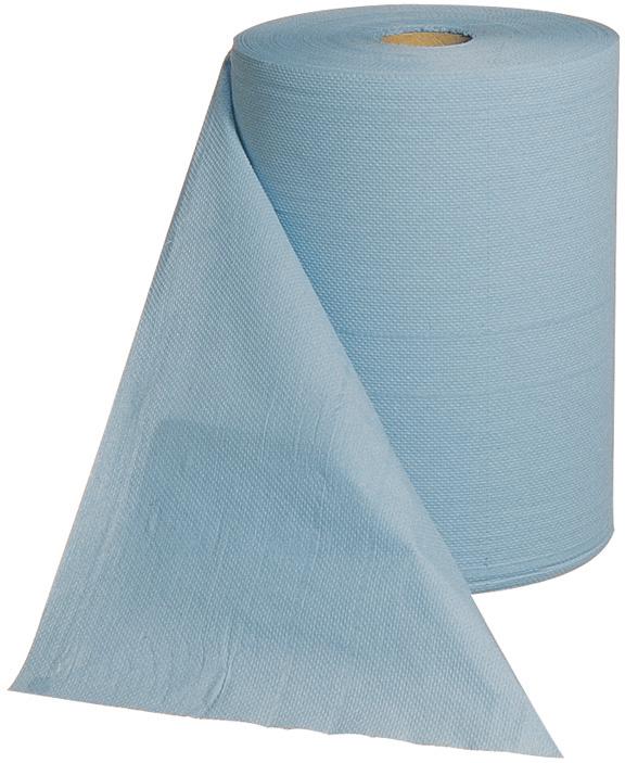 Produktbild von Katrin Industrie-Putzrolle blau 2-lagig 38x36cm 1000 Blatt 4270604050 4004231464309