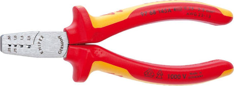 Produktbild von KNIPEX Aderendhülsenzange VDE Kunststoffgriffen mm 0,25-2,5qmm 97 68 145 A 4003773071754