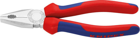 Produktbild von KNIPEX Kombinationszange verchromt mit Mehrkomponenten-Griff 160mm 03 05 160 4003773039518